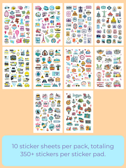 Travelogue Sticker Book