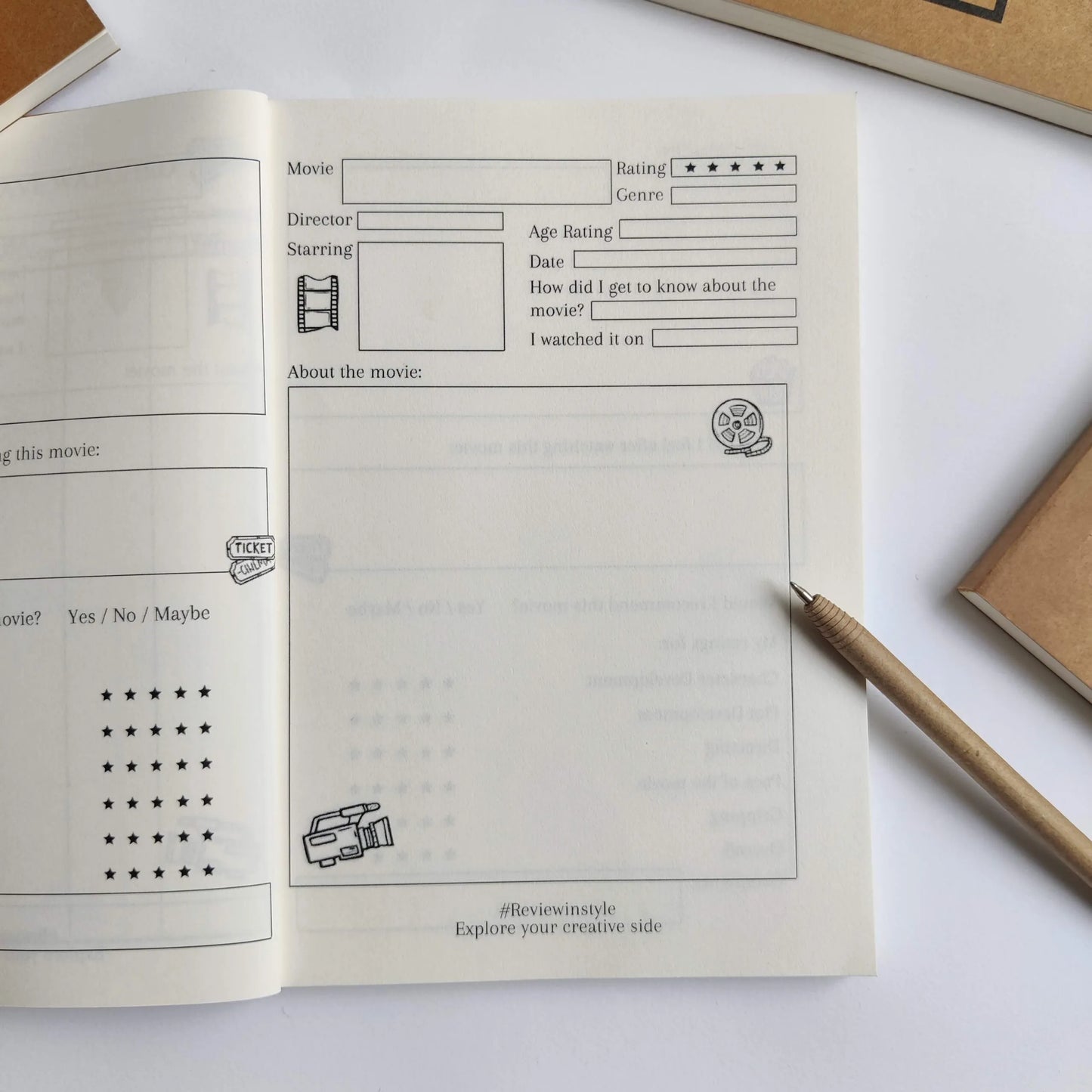 Binge Journal - Movie review journal