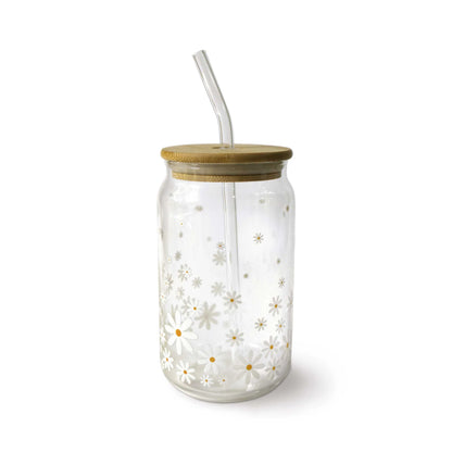 Daisy Rain glass tumbler