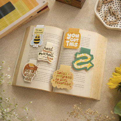 Witty & Wise Set of 6 Magnetic Bookmarks