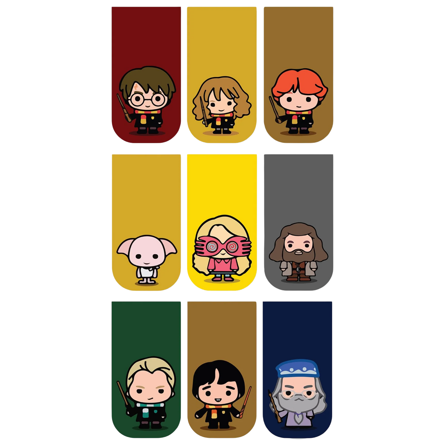 Harry Potter Bookmarks - Set of 9 magnetic bookmarks