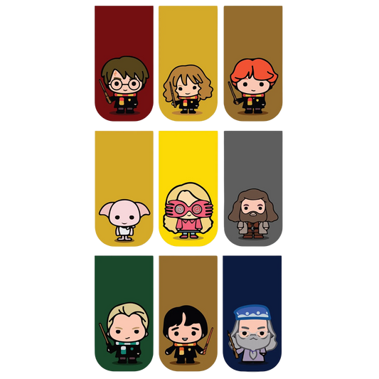 Harry Potter Bookmarks - Set of 9 magnetic bookmarks